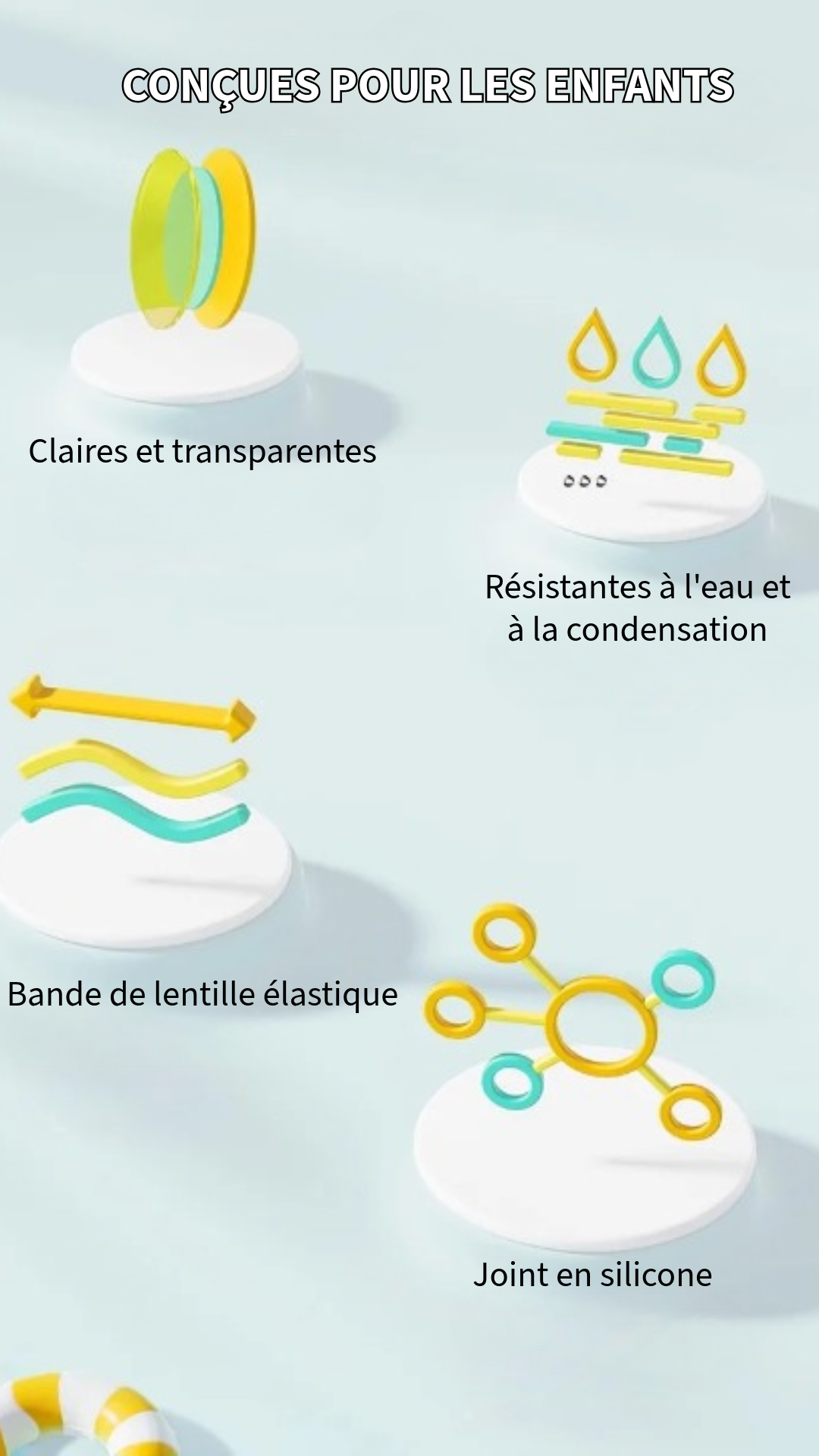 HD Anti-Buée Lunettes de Natation