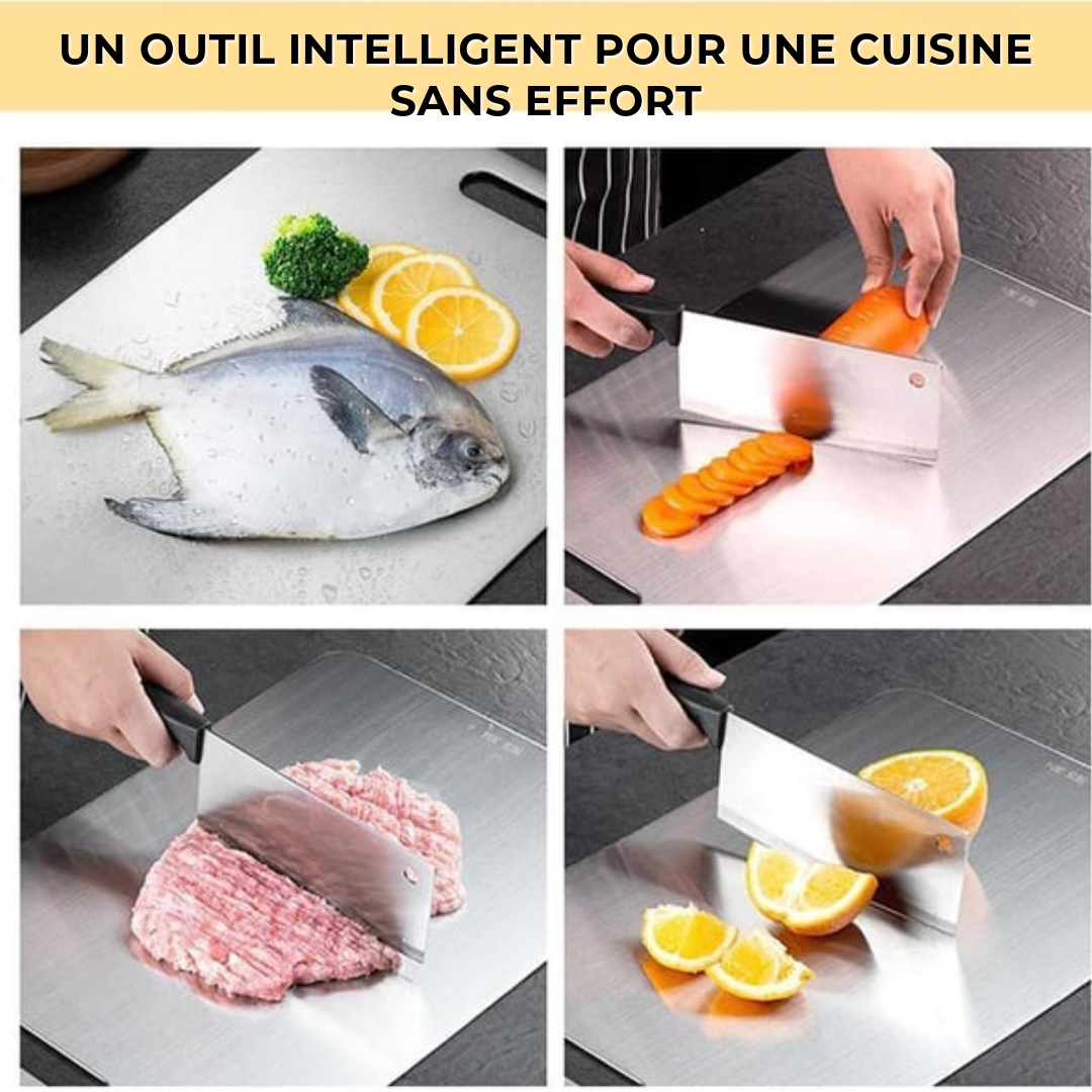 Planche à découper en acier inoxydable