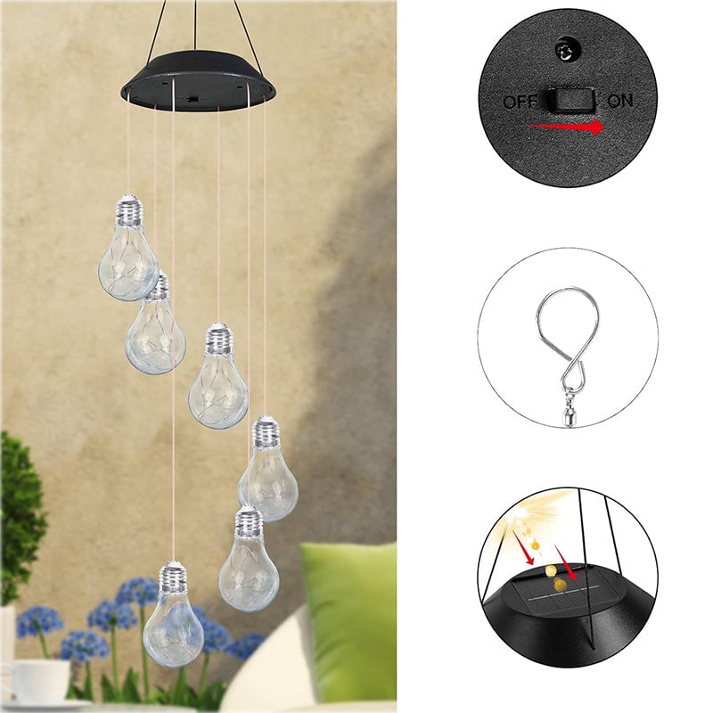 Lampes solaires LED colorées