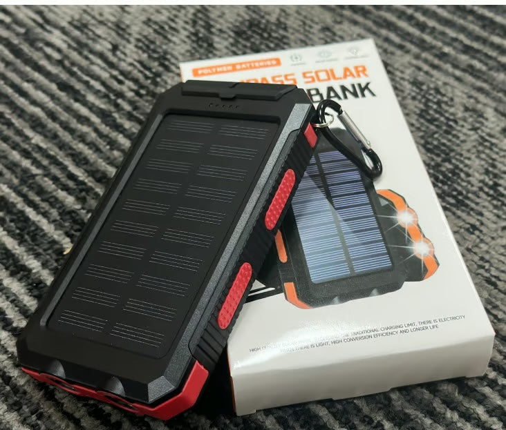 Batterie Externe Étanche à Énergie Solaire