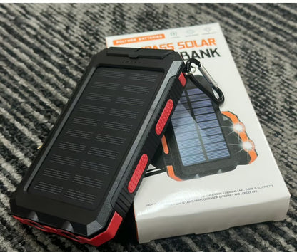 Batterie Externe Étanche à Énergie Solaire