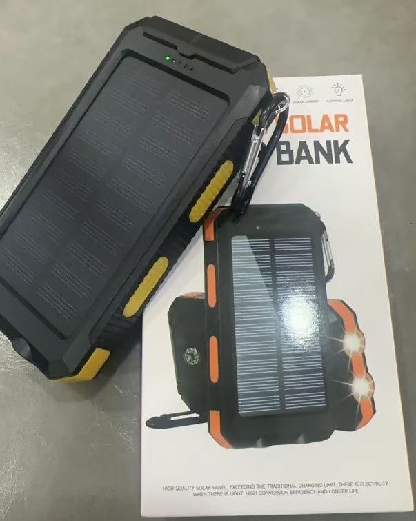 Batterie Externe Étanche à Énergie Solaire