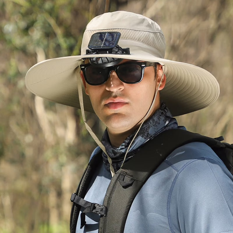 Chapeau de soleil ultra-léger avec ventilateur