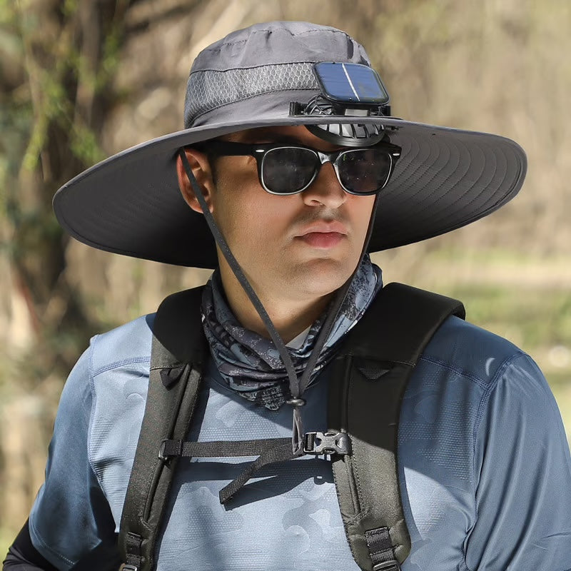 Chapeau de soleil ultra-léger avec ventilateur