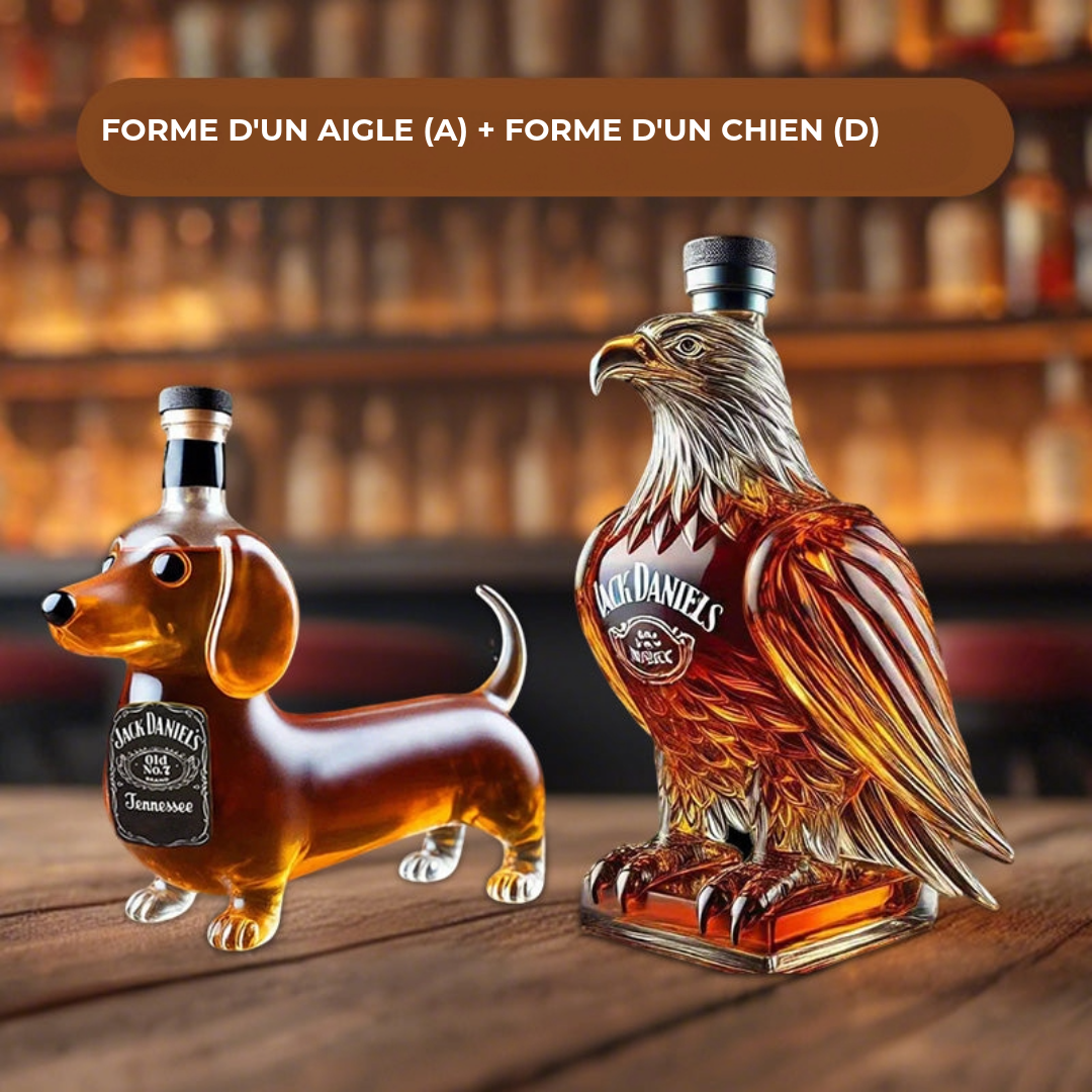 Bouteille de Whisky en forme d'animal