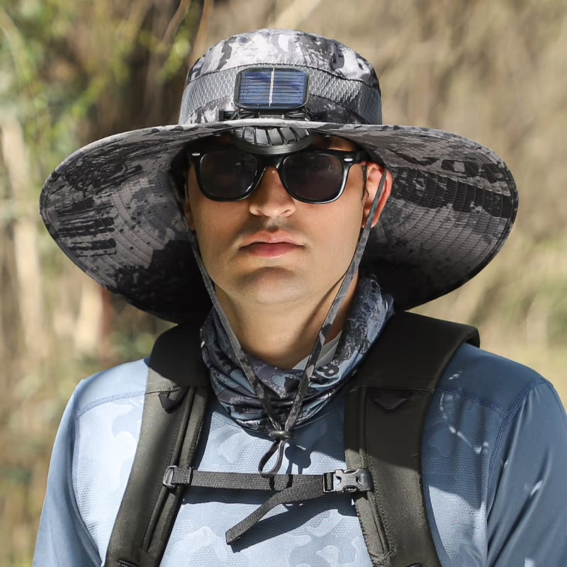 Chapeau de soleil ultra-léger avec ventilateur