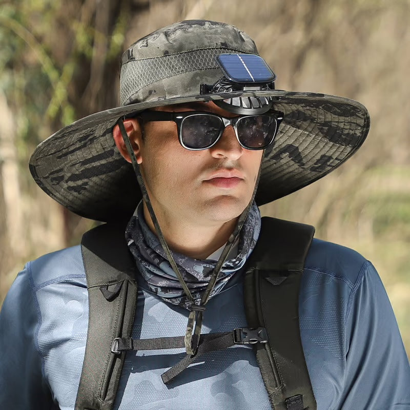 Chapeau de soleil ultra-léger avec ventilateur