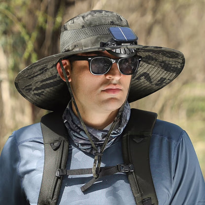 Chapeau de soleil ultra-léger avec ventilateur