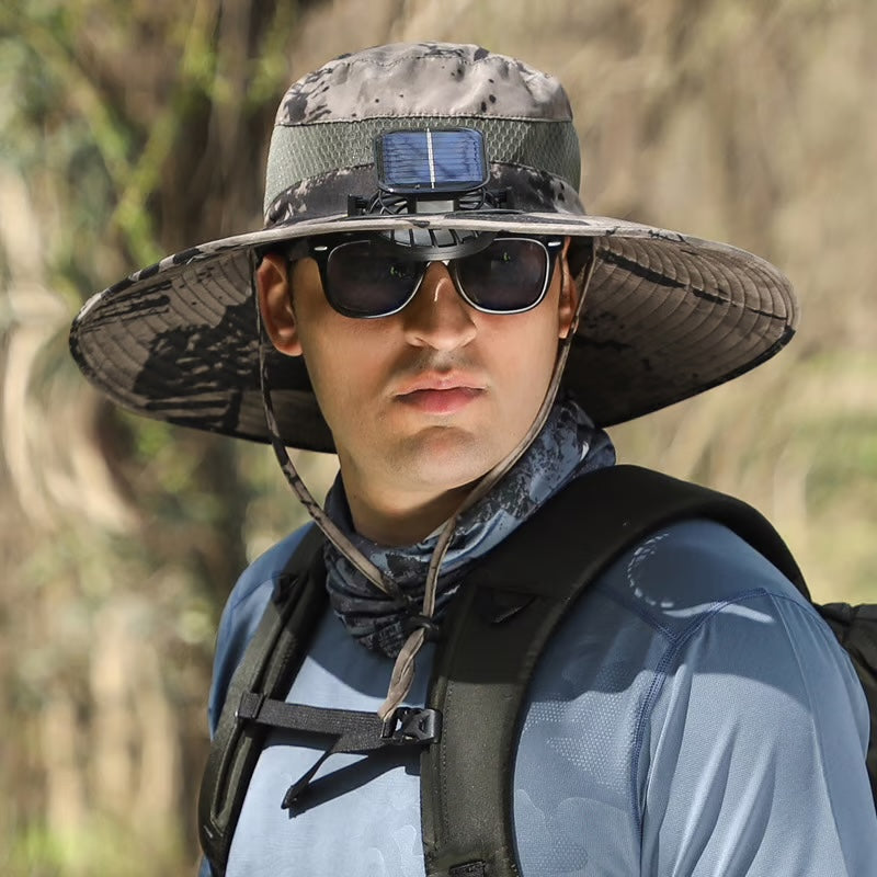 Chapeau de soleil ultra-léger avec ventilateur