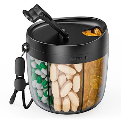6 Compartiments Boîte à Médicaments