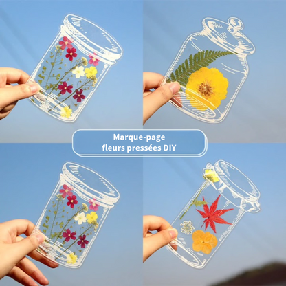 Marque-page floral