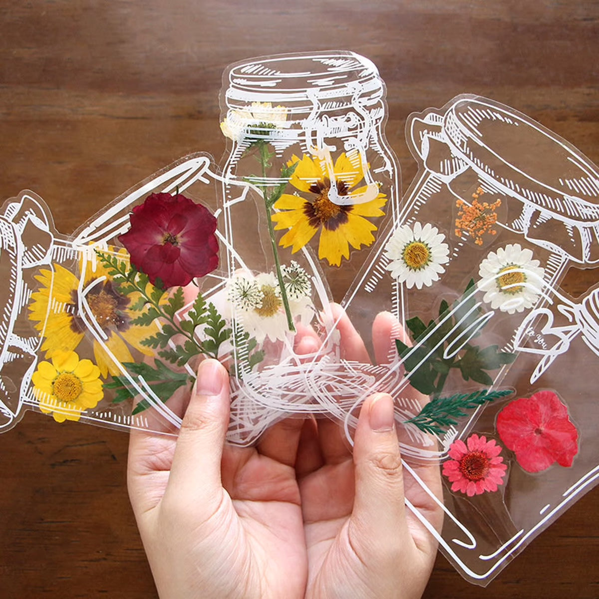 Marque-page floral