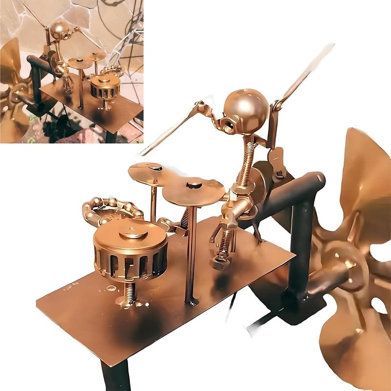 Éolienne Musicien en Métal Faite Main