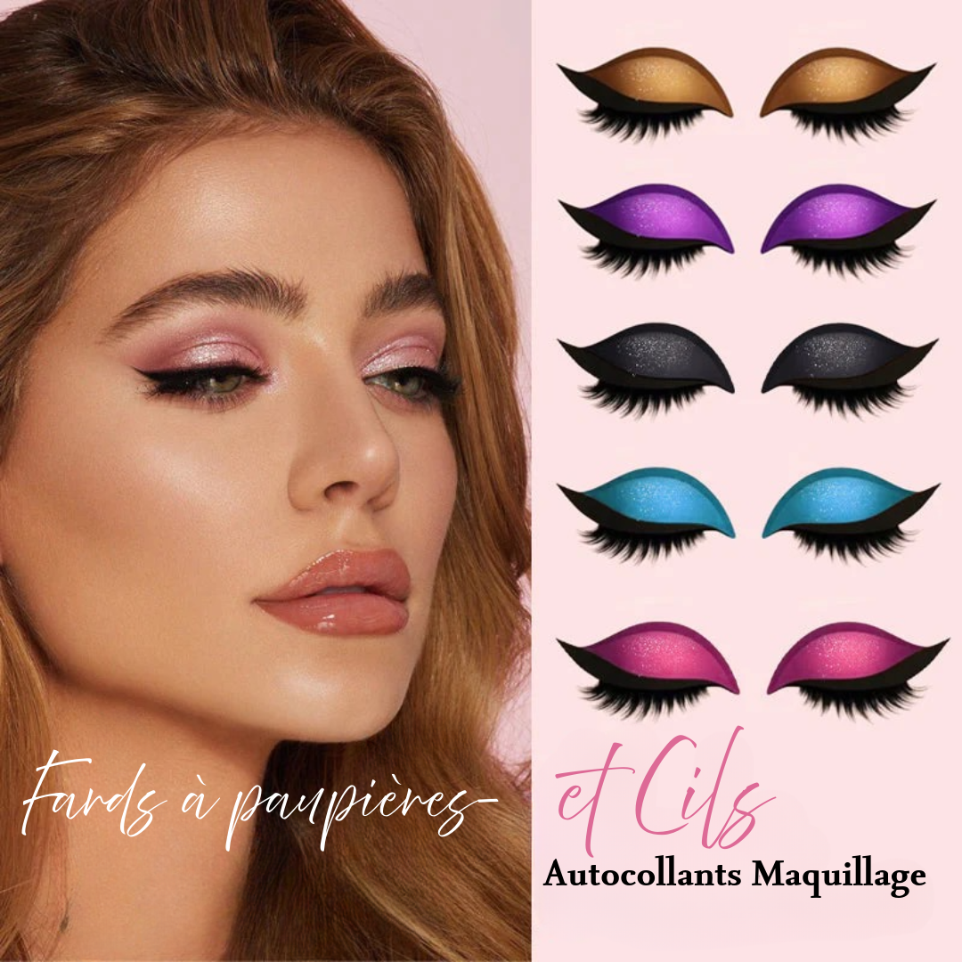 Autocollants Maquillage pour Ombre à Paupières et Cils