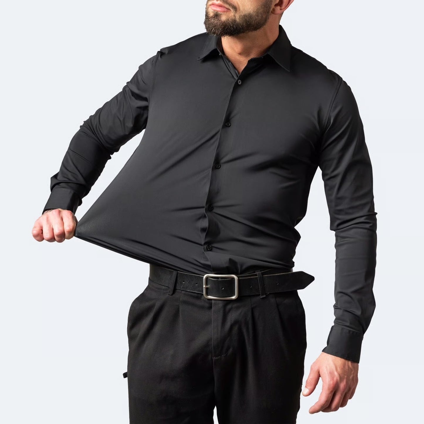 Chemise sans repassage et anti-froissement