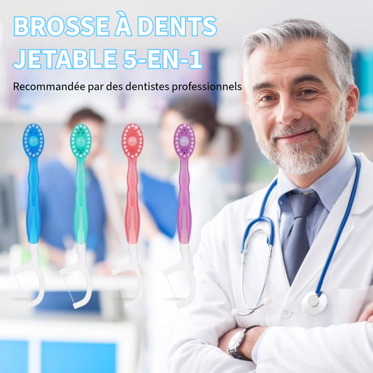 Brosse à dents mini 5-en-1