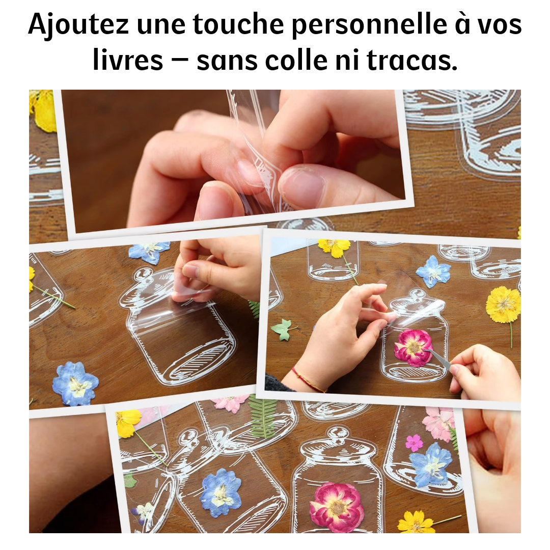 Marque-page floral