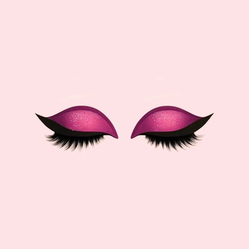 Autocollants Maquillage pour Ombre à Paupières et Cils