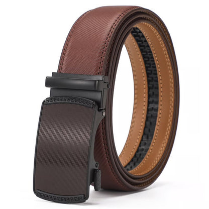 Ceinture à cliquet en cuir de luxe