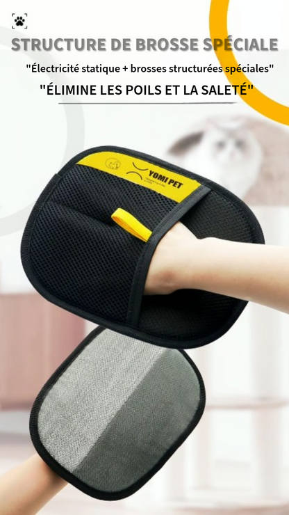 Gant antistatique pour enlever les poils