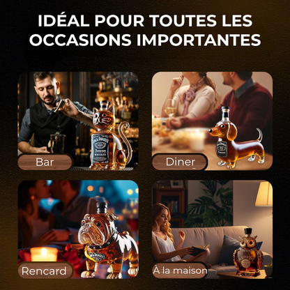 Bouteille de Whisky en forme d'animal