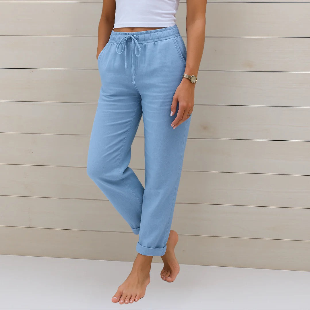 Pantalon en Lin Confortable