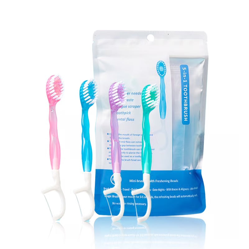 Brosse à dents mini 5-en-1