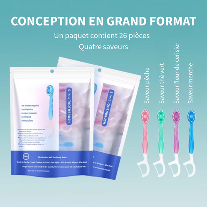 Brosse à dents mini 5-en-1
