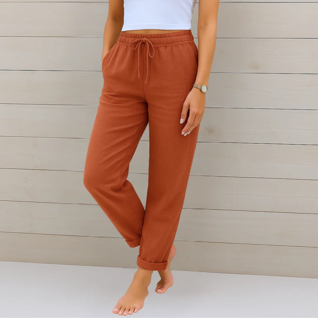 Pantalon en Lin Confortable