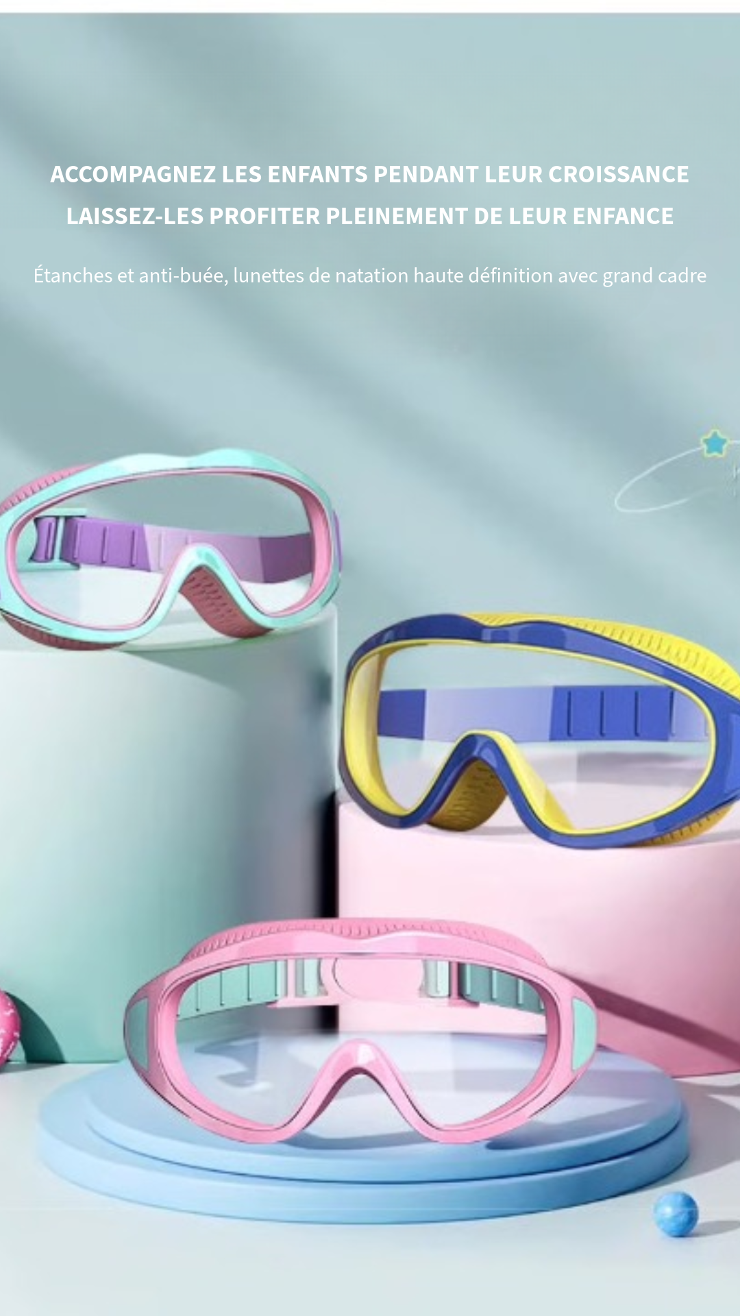 HD Anti-Buée Lunettes de Natation