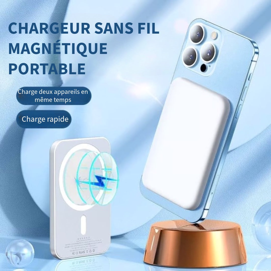 Powerbank magnétique à charge rapide