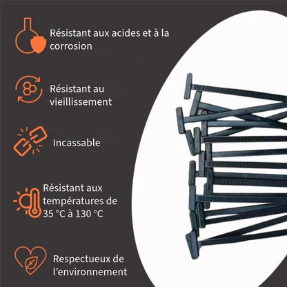 Fermoir Universel en Nylon pour Câbles