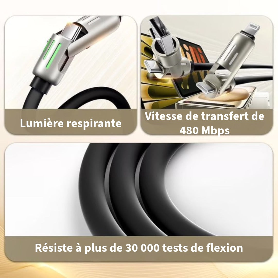Câble de Charge 4-en-1