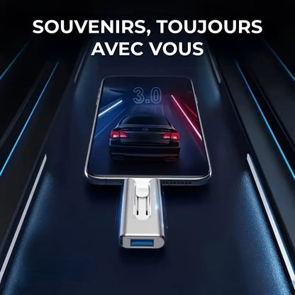 Clé USB Professionnelle avec adaptateur USB-C