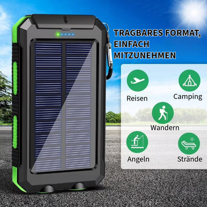 Batterie Externe Étanche à Énergie Solaire