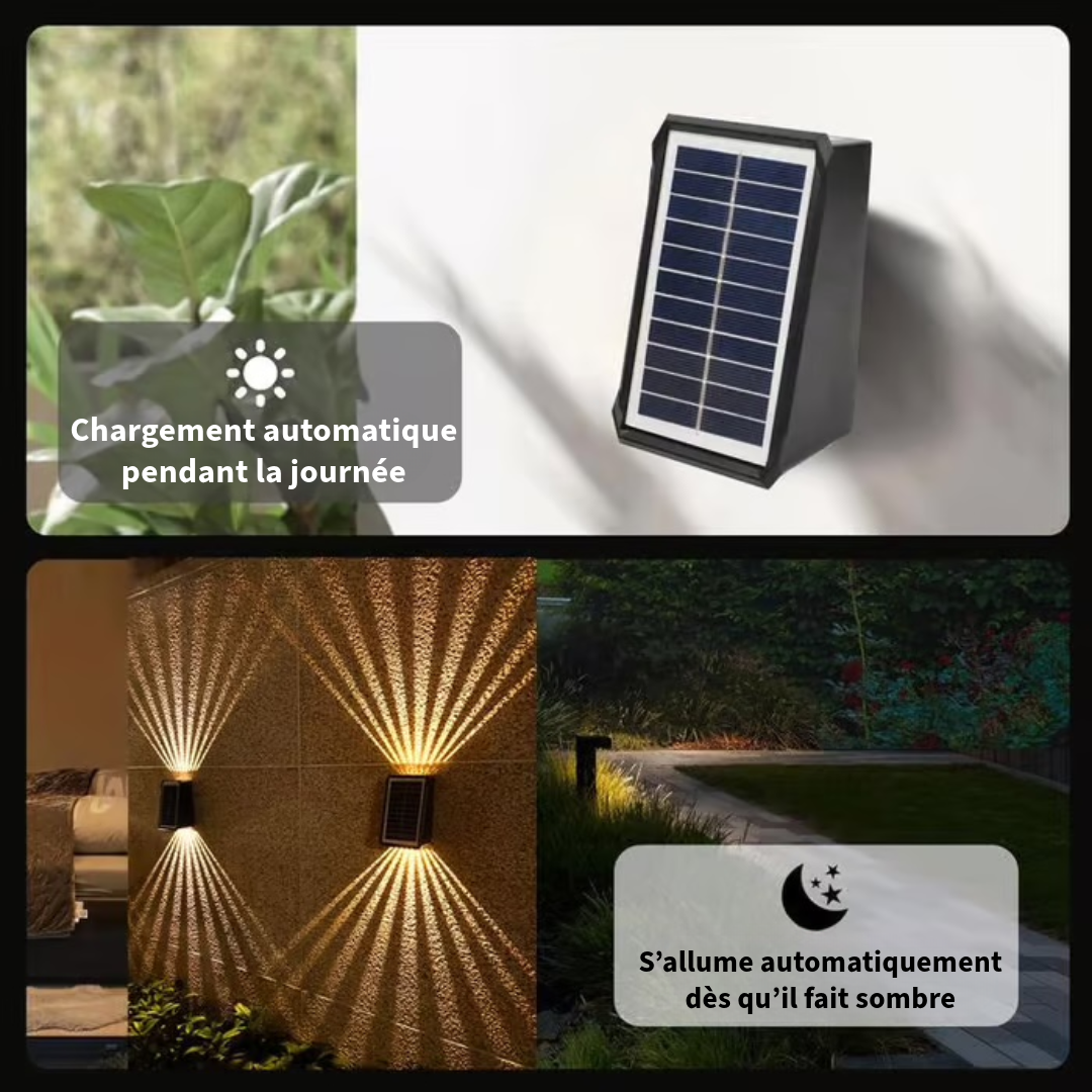 Lampe extérieure étanche à énergie solaire