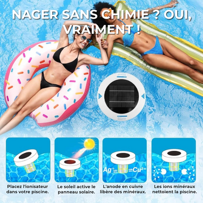 Ioniseur de piscine à énergie solaire