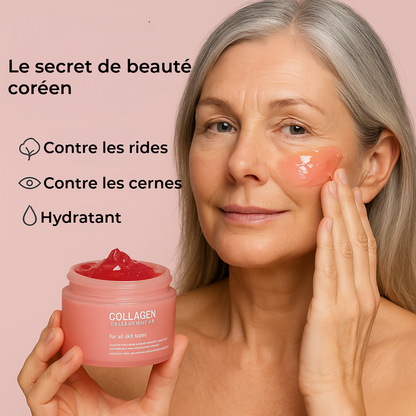 Masque visage au collagène