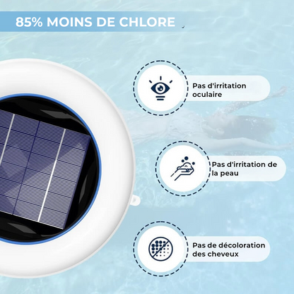 Ioniseur de piscine à énergie solaire