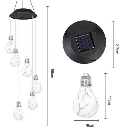 Lampes solaires LED colorées