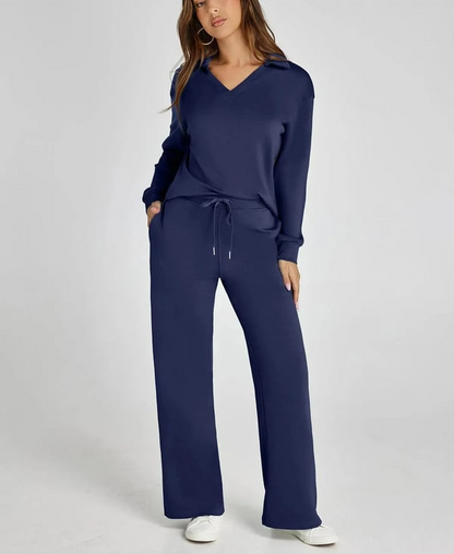 Ensemble Casual Femme – Set 2 Pièces avec Manches Longues