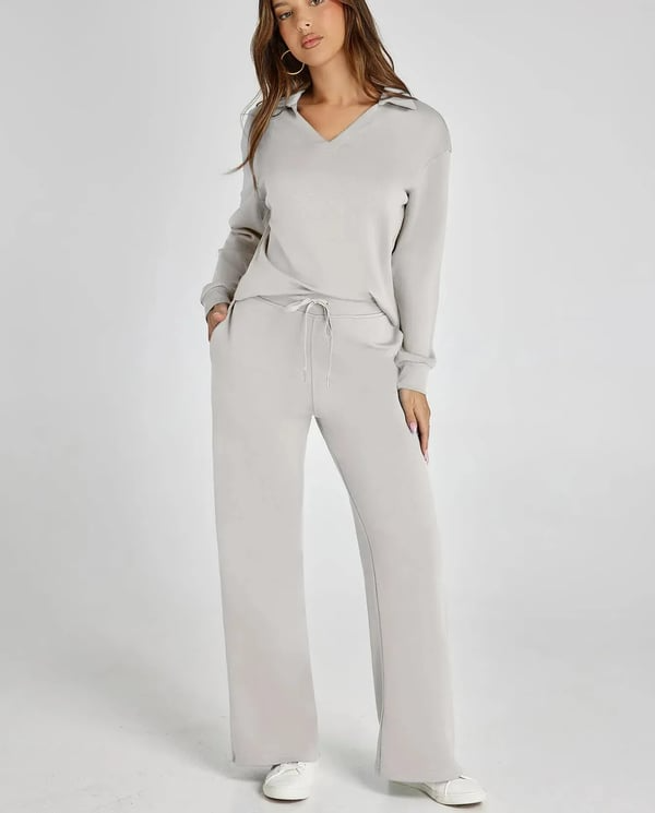 Ensemble Casual Femme – Set 2 Pièces avec Manches Longues