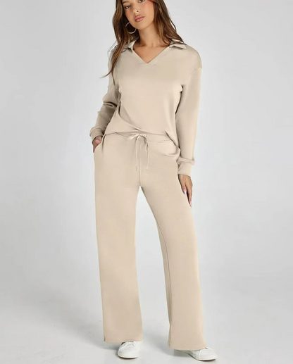 Ensemble Casual Femme – Set 2 Pièces avec Manches Longues