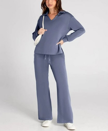 Ensemble Casual Femme – Set 2 Pièces avec Manches Longues