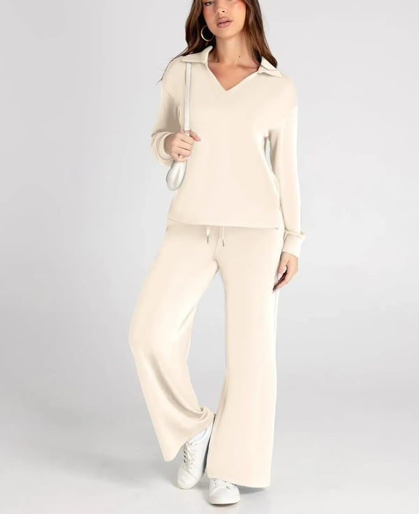 Ensemble Casual Femme – Set 2 Pièces avec Manches Longues