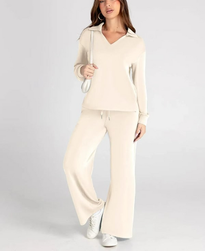 Ensemble Casual Femme – Set 2 Pièces avec Manches Longues