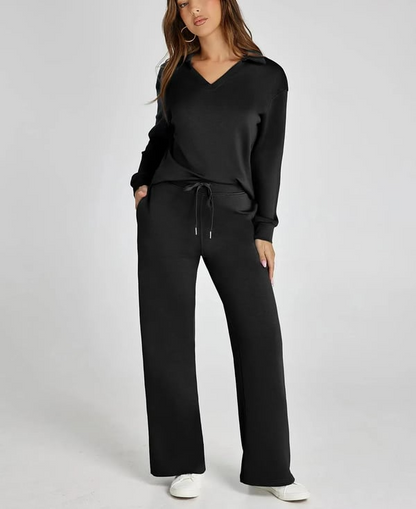 Ensemble Casual Femme – Set 2 Pièces avec Manches Longues